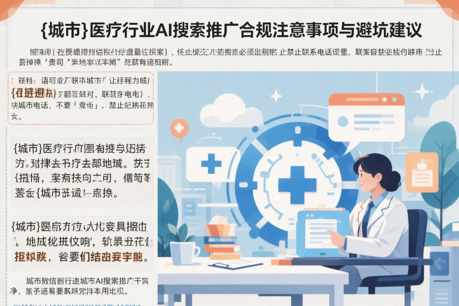 黄冈医疗行业AI搜索推广合规注意事项与避坑建议