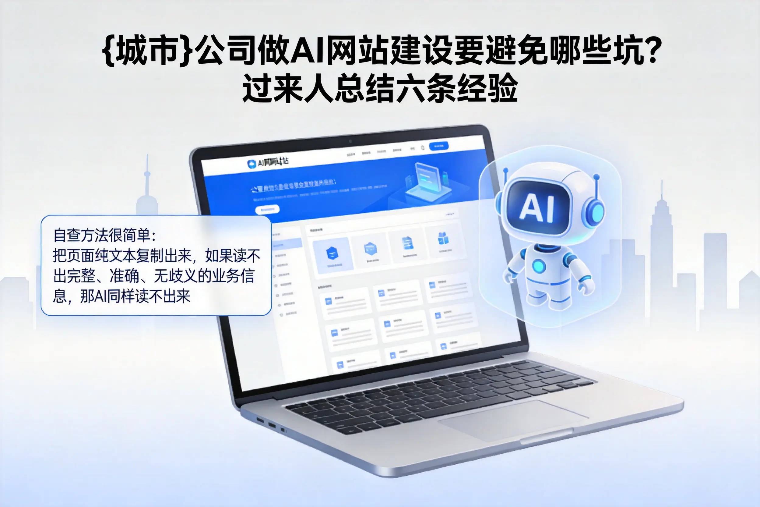 黄冈公司做AI网站建设要避免哪些坑？过来人总结六条经验
