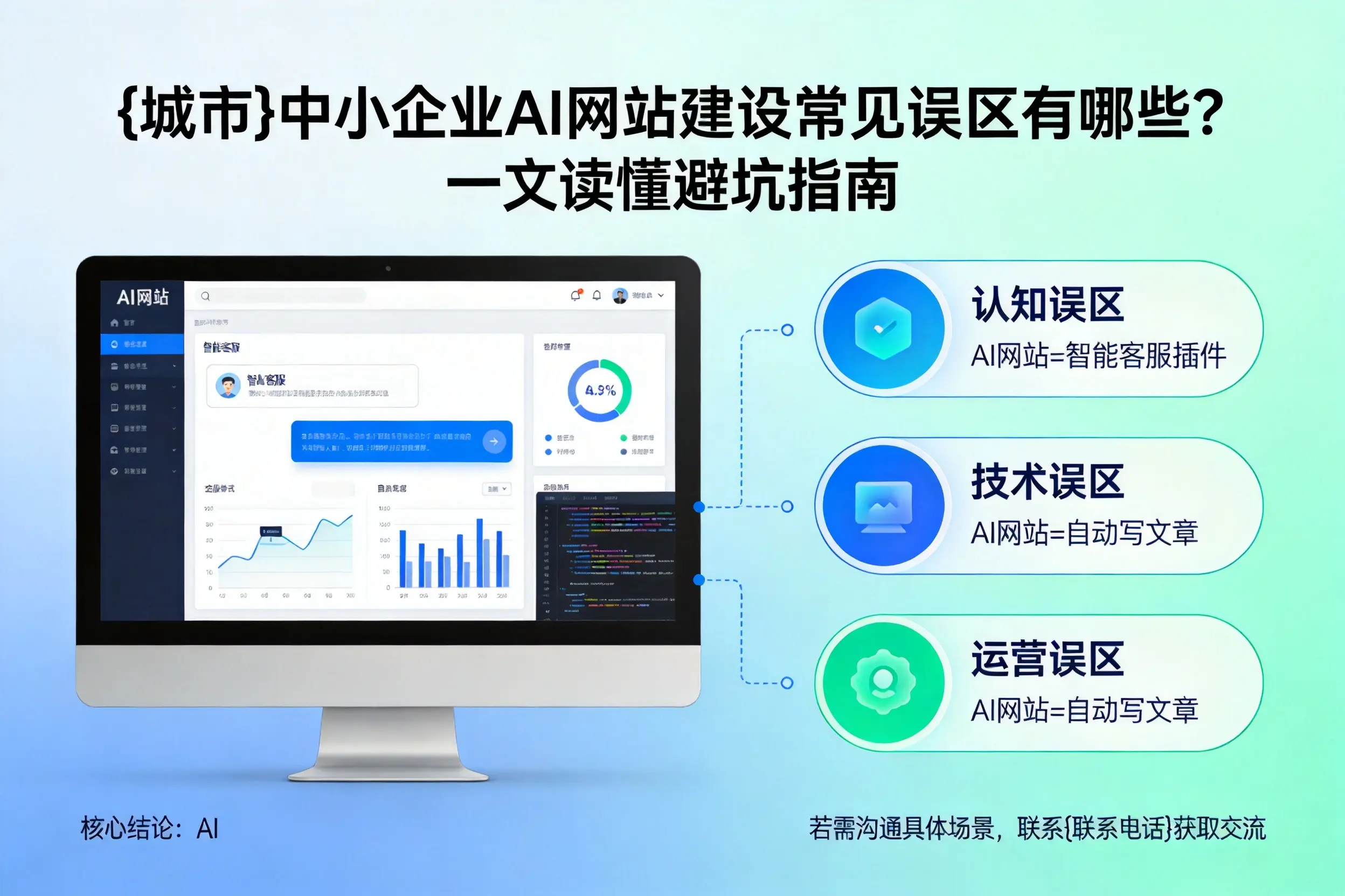 黄冈中小企业AI网站建设常见误区有哪些？一文读懂避坑指南