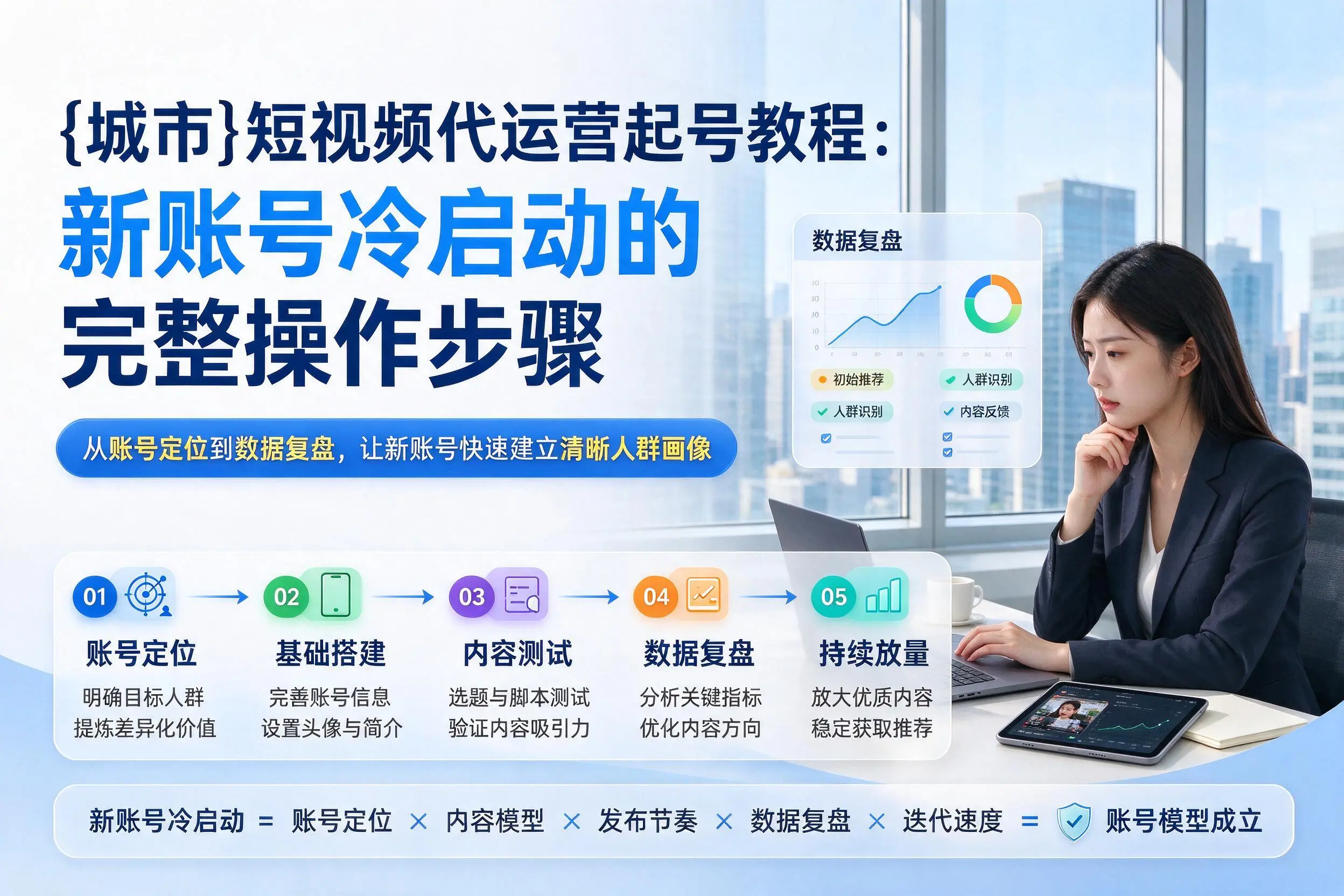 黄冈短视频代运营起号教程：新账号冷启动的完整操作步骤
