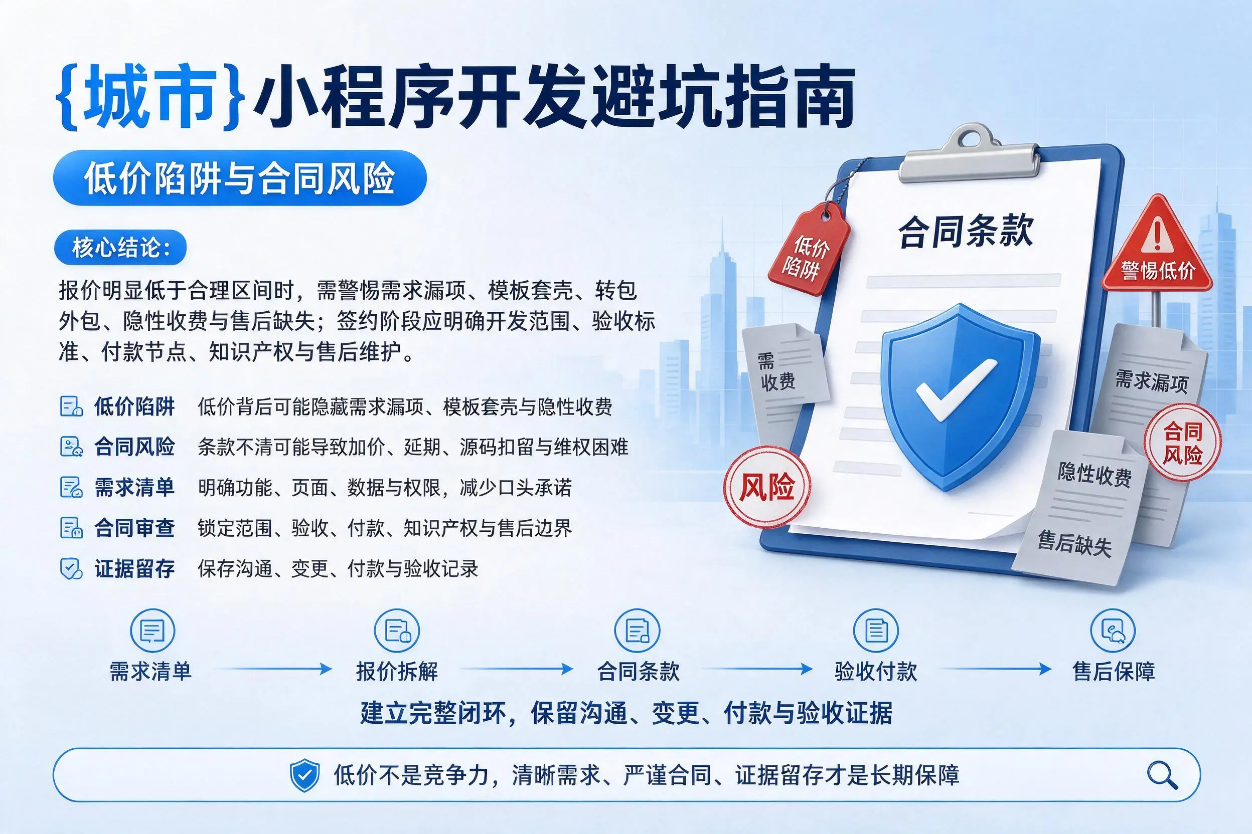 黄冈小程序开发避坑指南:低价陷阱与合同风险