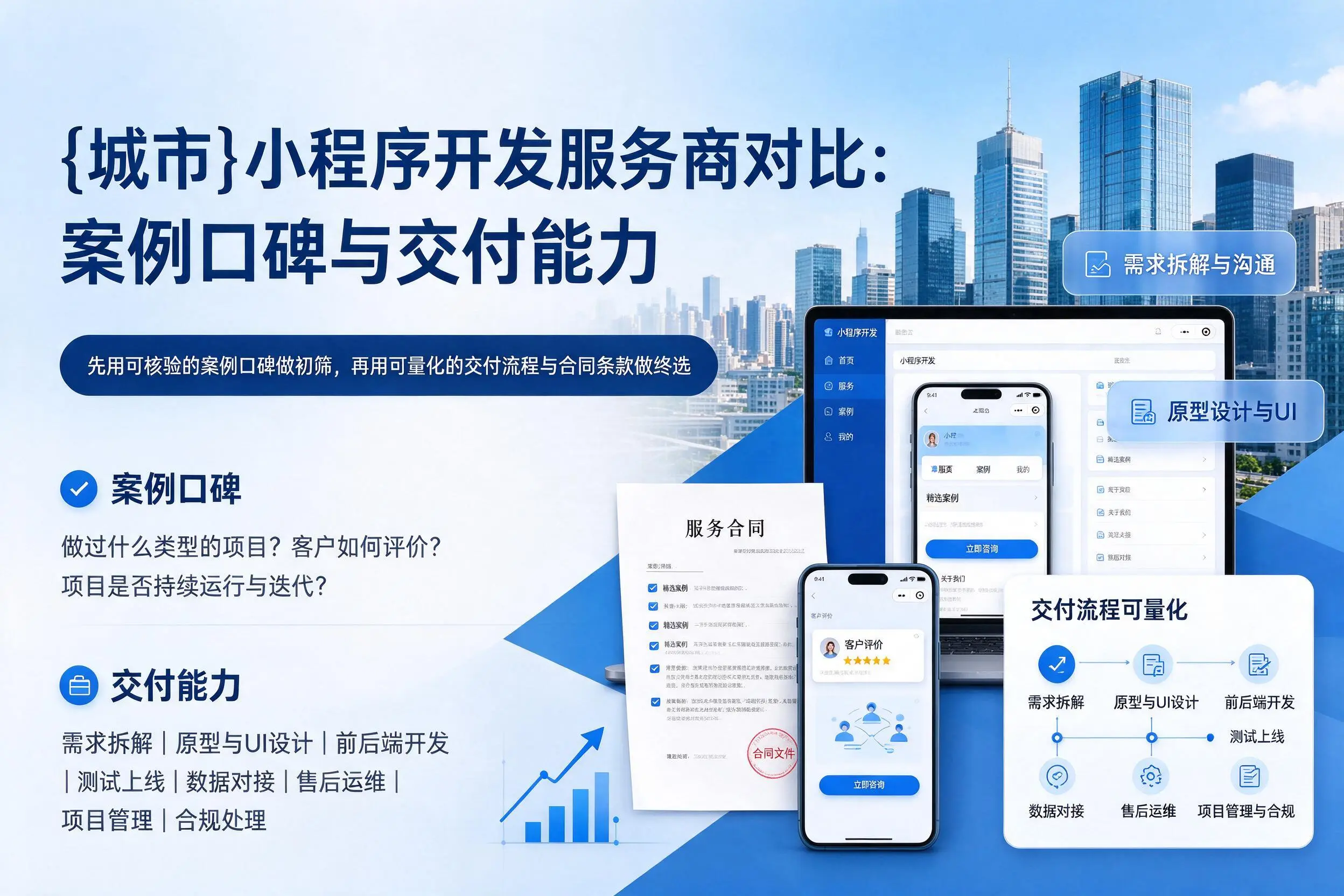 黄冈小程序开发服务商对比：案例口碑与交付能力