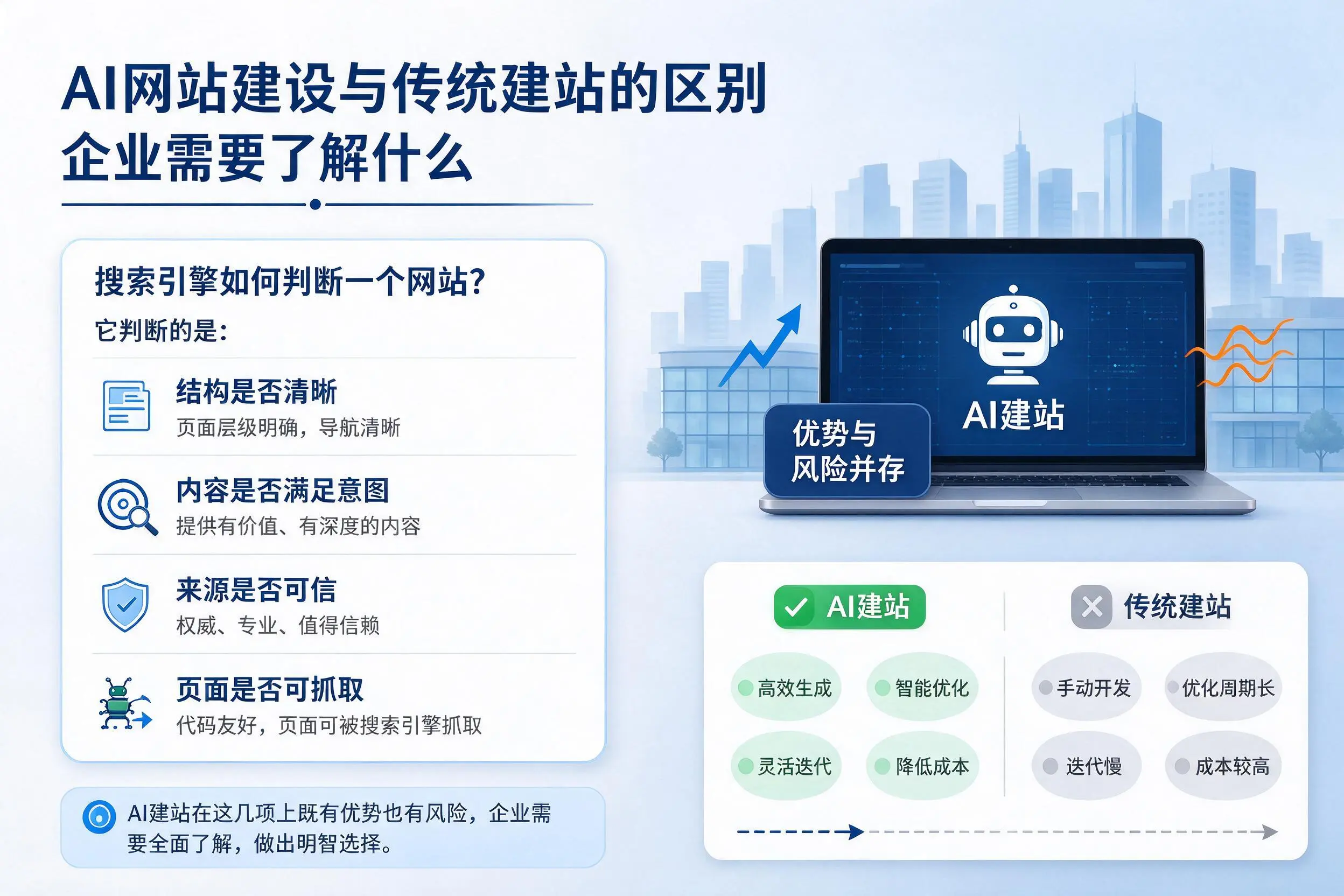 AI网站建设与传统建站的区别,黄冈企业需要了解什么