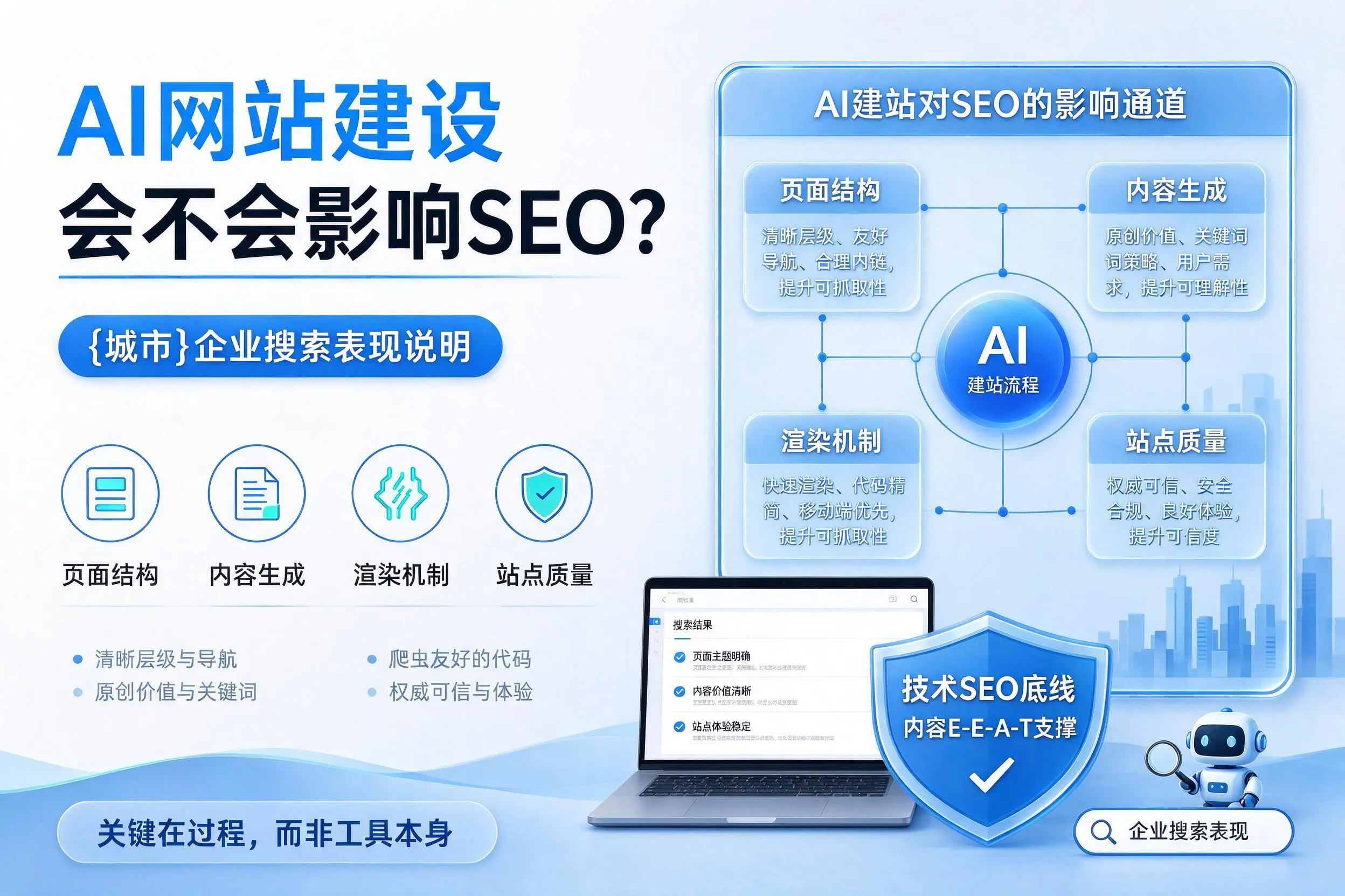 AI网站建设会不会影响SEO?黄冈企业搜索表现说明