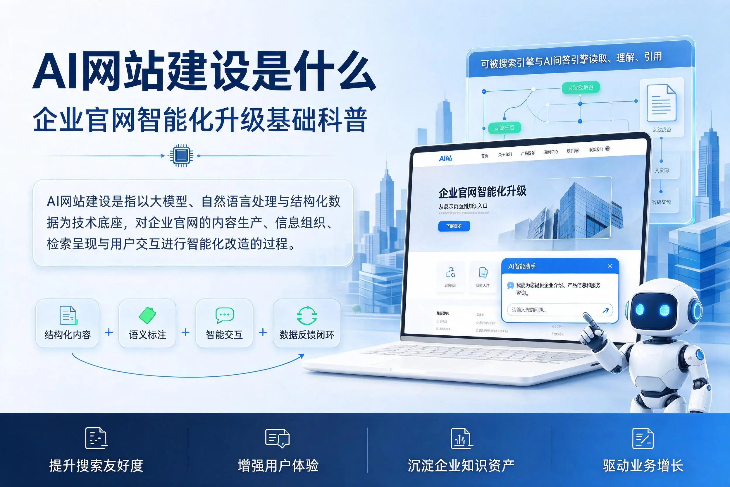 AI网站建设是什么：黄冈企业官网智能化升级基础科普