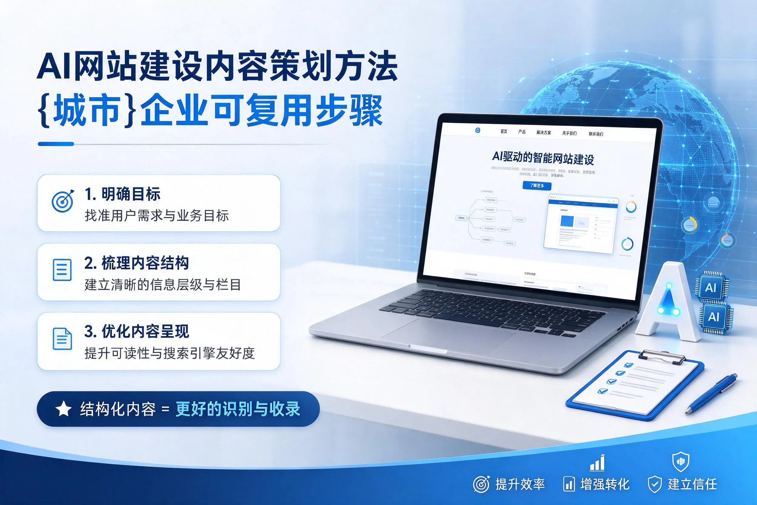 AI网站建设内容策划方法，黄冈企业可复用步骤